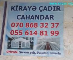 KİRAYƏ ÇADIR