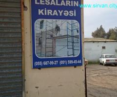 TİKİNTİ ÜÇÜN LESALARIN KİRAYƏSİ