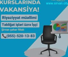 ,,VAKANSİYA,, ZİRVƏ KURSLARI